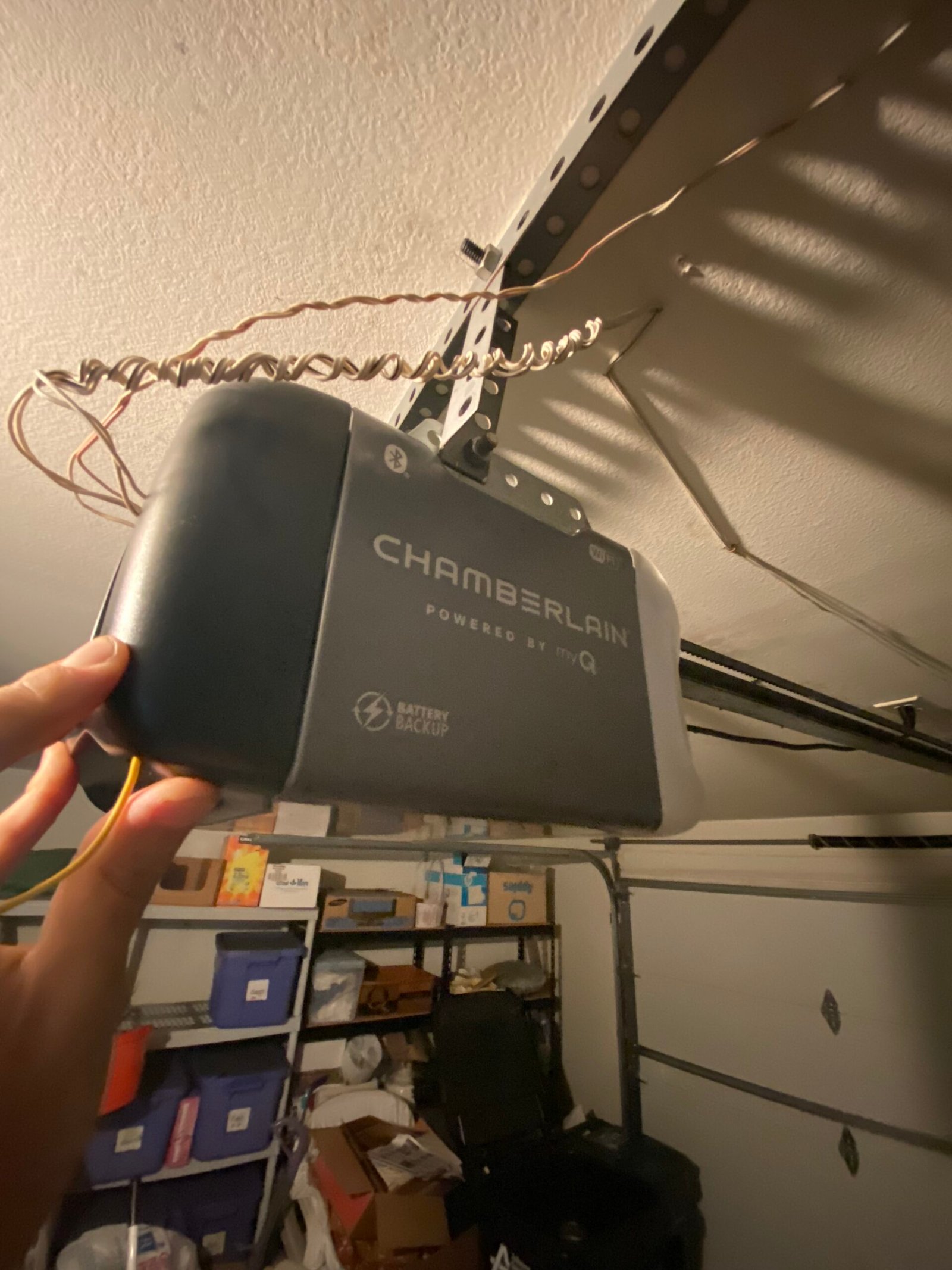 New Chamberlain garage door opener installation in Whittier, California
