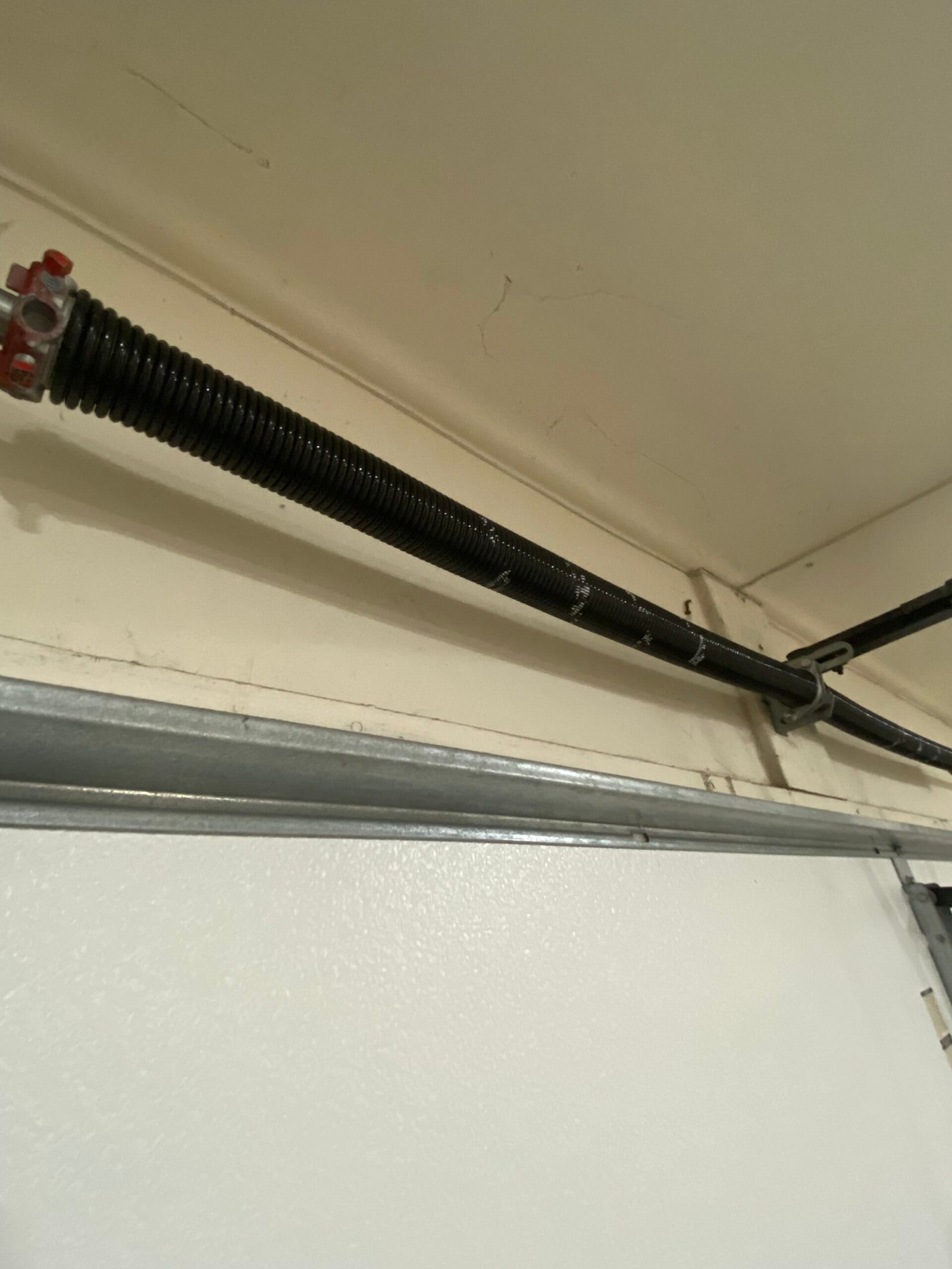 New garage door spring replacement project in Whittier, California
